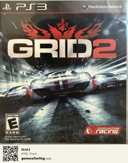 Grid 2 PlayStation 3, NTSC box front