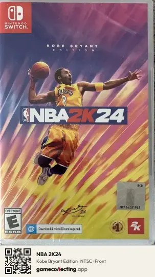 NBA 2K24 Nintendo Switch, NTSC box front