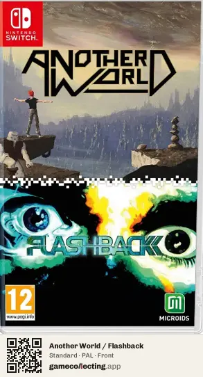 Another World / Flashback Nintendo Switch, PAL box front
