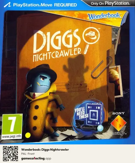 Wonderbook: Diggs Nightcrawler PlayStation 3, PAL box front