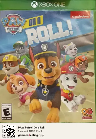 PAW Patrol: On a Roll! Xbox One, NTSC box front