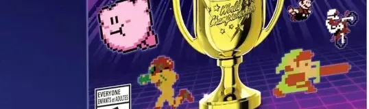 Nintendo World Championships: NES Edition, the ESRB box on its front
