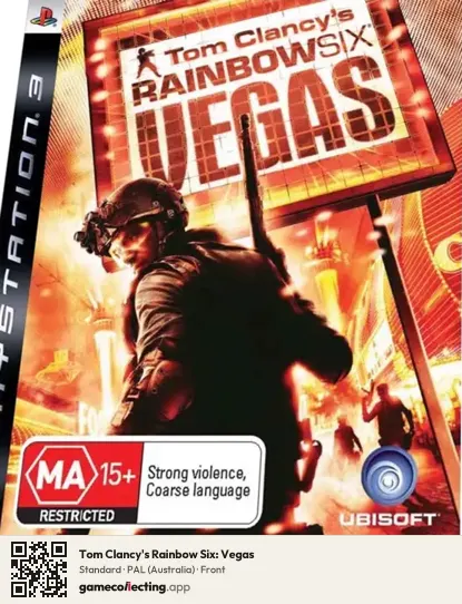 Tom Clancy's Rainbow Six: Vegas PlayStation 3, Australia box front