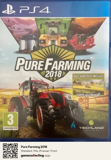 Pure Farming 2018 PlayStation 4, France box front