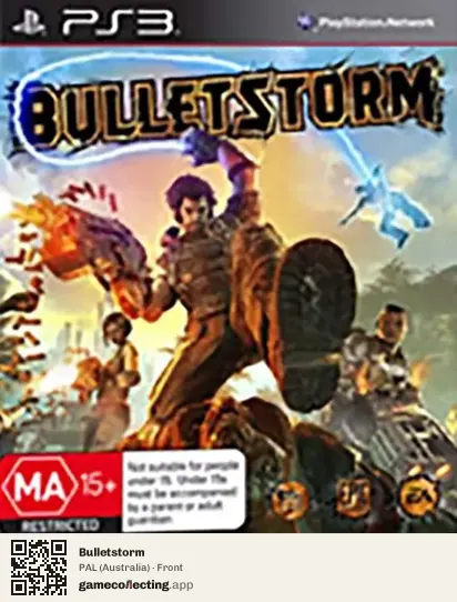 Bulletstorm PlayStation 3, Australia box front