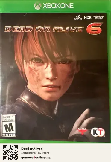 Dead or Alive 6 Xbox One, NTSC box front