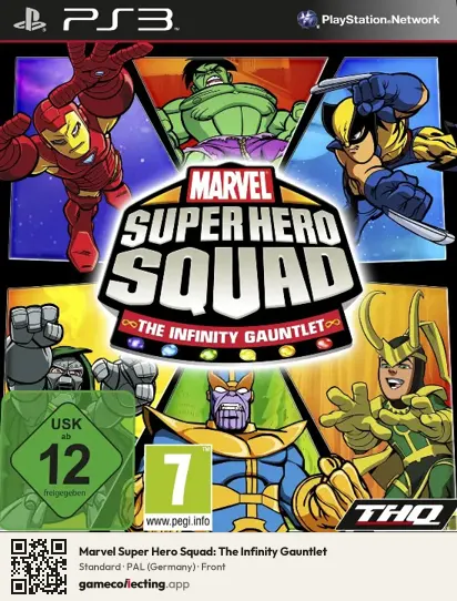 Marvel Super Hero Squad: The Infinity Gauntlet PlayStation 3, Germany box front