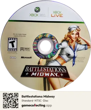 Battlestations: Midway Xbox 360, NTSC disc