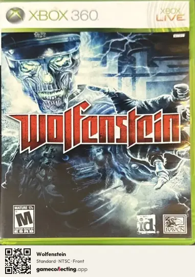 Wolfenstein Xbox 360, NTSC box front