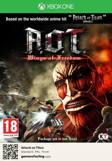 Attack on Titan Xbox One, PAL box front