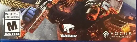 Warhammer 40,000: Space Marine 2, the ESRB box on its front