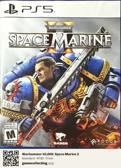 Warhammer 40,000: Space Marine 2 PlayStation 5, NTSC box front
