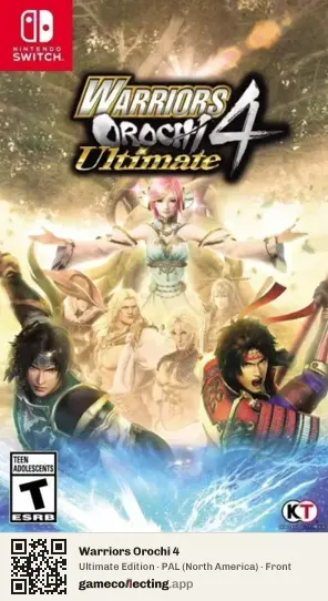 Warriors Orochi 4 Nintendo Switch, North America box front