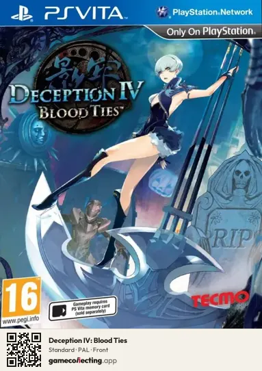 Deception IV: Blood Ties PlayStation Vita, PAL box front