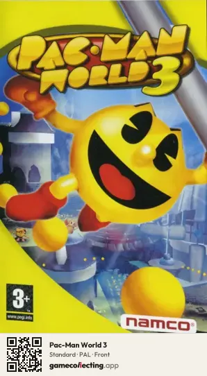 Pac-Man World 3 PlayStation Portable, PAL box front