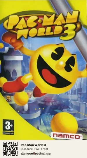 Pac-Man World 3 PlayStation Portable, PAL box front