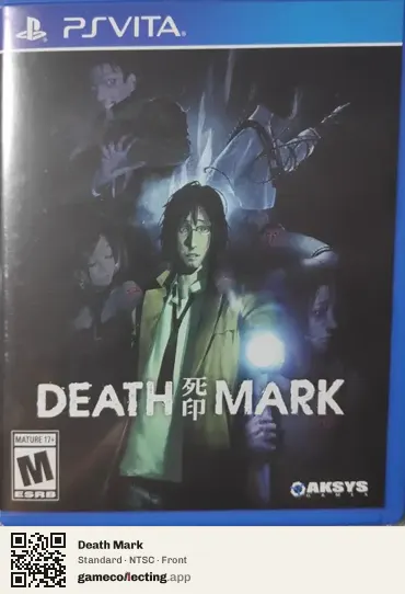 Death Mark PlayStation Vita, NTSC box front