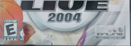 NBA Live 2004, the ESRB box on its front
