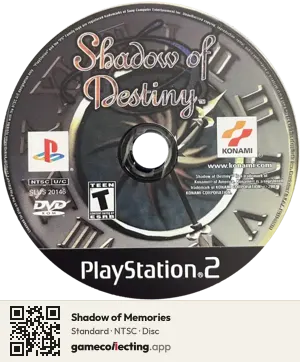 Shadow of Memories PlayStation 2, NTSC disc