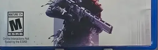 Killzone: Shadow Fall, the ESRB box on its front