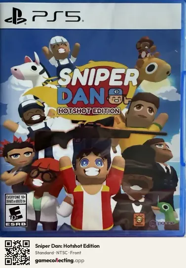 Sniper Dan: Hotshot Edition PlayStation 5, NTSC box front