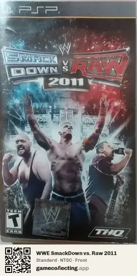 WWE SmackDown vs. Raw 2011 PlayStation Portable, NTSC box front