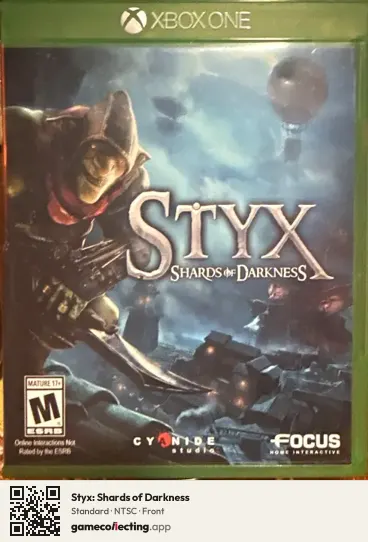 Styx: Shards of Darkness Xbox One, NTSC box front