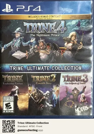 Trine: Ultimate Collection PlayStation 4, NTSC box front