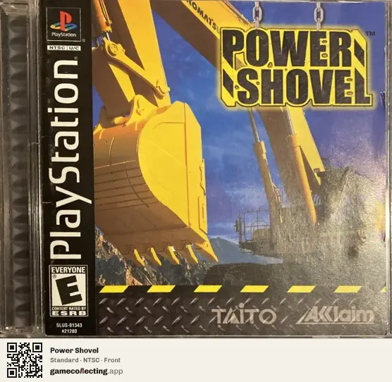 Power Shovel PlayStation, NTSC box front