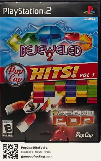 PopCap Hits! Vol 1 PlayStation 2, NTSC box front