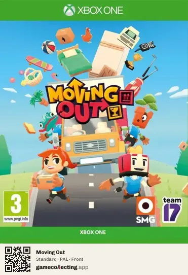 Moving Out Xbox One, PAL box front