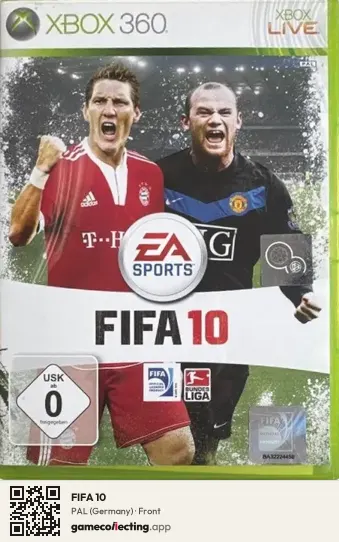 FIFA 10 Xbox 360, Germany box front