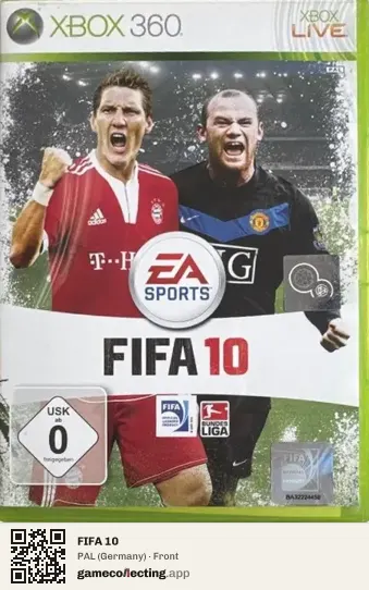 FIFA 10 Xbox 360, Germany box front