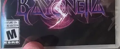 Bayonetta 3, the ESRB box on its front