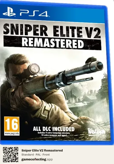 Sniper Elite V2 Remastered PlayStation 4, PAL box front