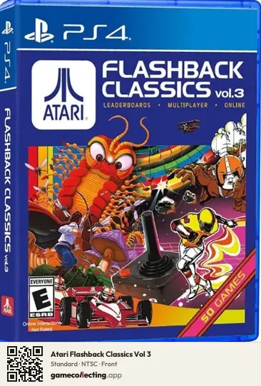 Atari Flashback Classics Vol 3 PlayStation 4, NTSC box front