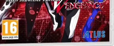 Shin Megami Tensei V: Vengeance, the PEGI square on its front