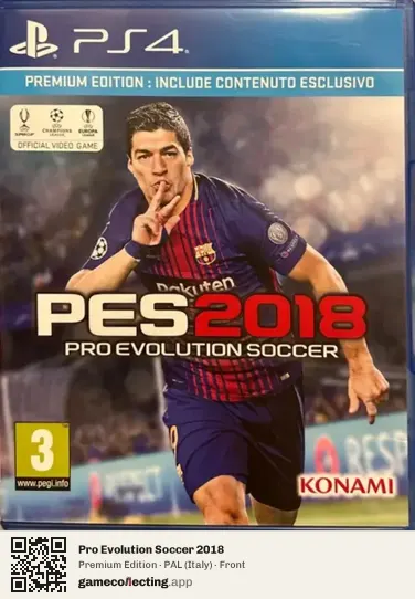Pro Evolution Soccer 2018 PlayStation 4, Italy box front