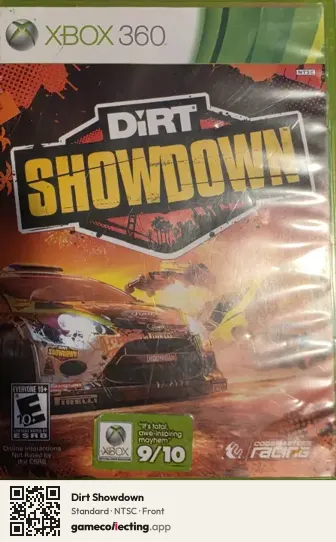 Dirt Showdown Xbox 360, NTSC box front