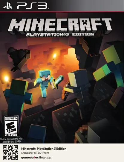 Minecraft: PlayStation 3 Edition PlayStation 3, NTSC box front
