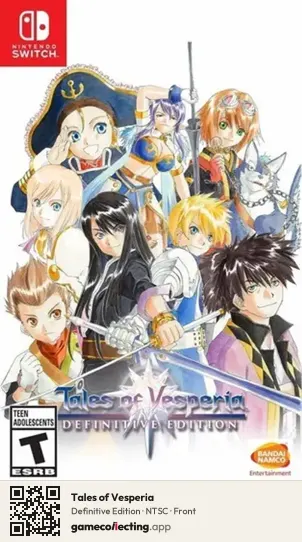 Tales of Vesperia Nintendo Switch, NTSC box front