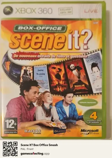 Scene It? Box Office Smash Xbox 360, PAL box front