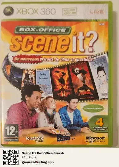 Scene It? Box Office Smash Xbox 360, PAL box front