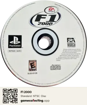 F1 2000 PlayStation, NTSC disc