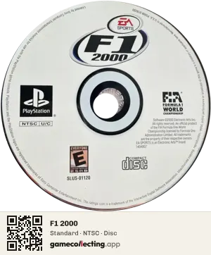 F1 2000 PlayStation, NTSC disc