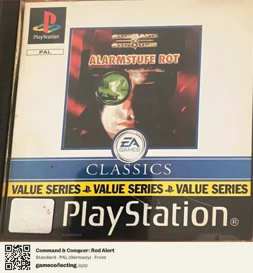 Command & Conquer: Red Alert PlayStation, Germany box front