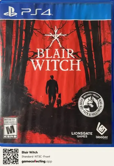 Blair Witch PlayStation 4, NTSC box front