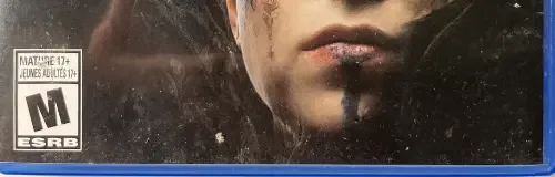 Hellblade: Senua's Sacrifice, the ESRB box on its front
