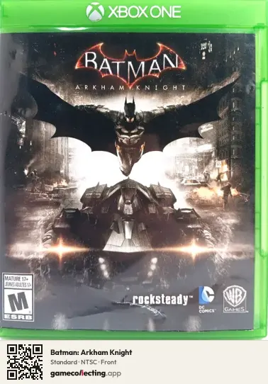 Batman: Arkham Knight Xbox One, NTSC box front