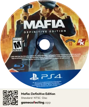 Mafia: Definitive Edition PlayStation 4, NTSC disc